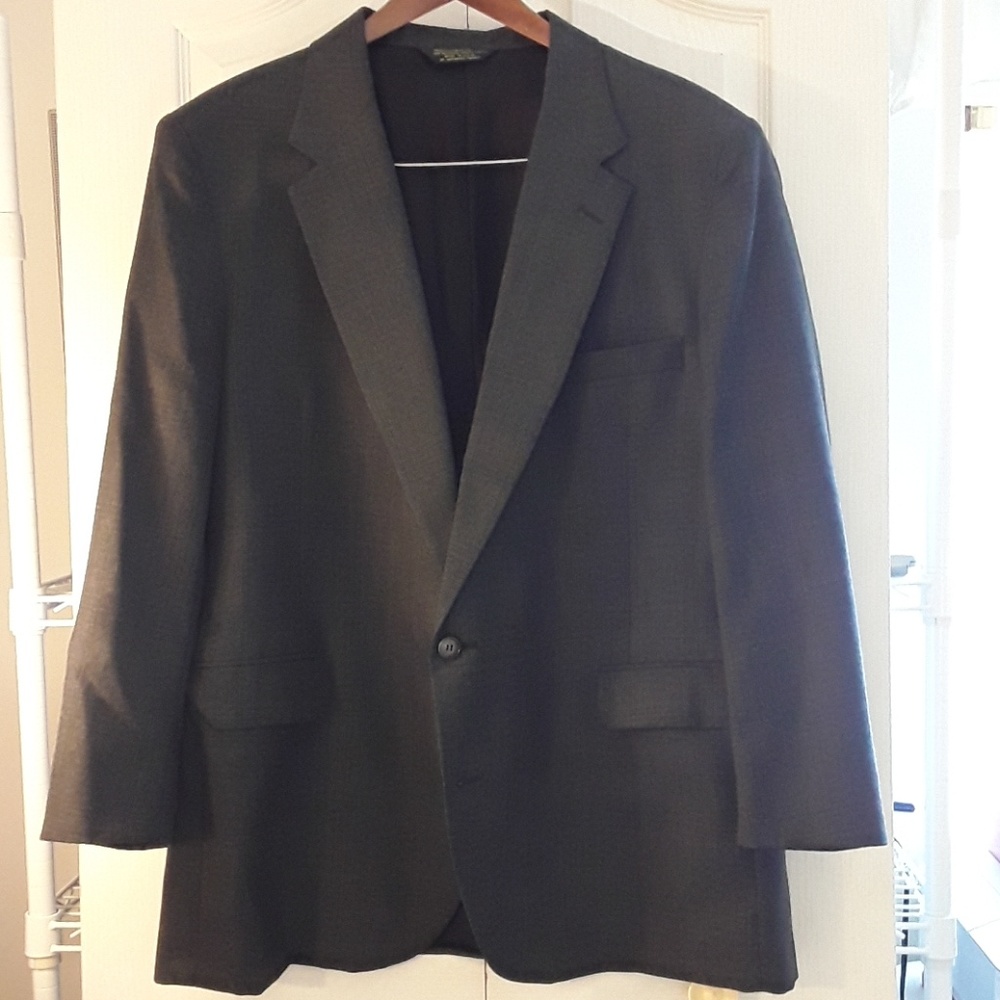 Men's Eagle Clothes Grey Plaid Jacket 44 R